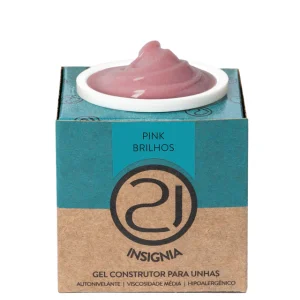 Gel Construtor Insignia 34G Pink Brilhos Nails 21